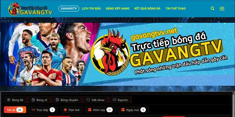 Giao diện siêu dễ dùng của GavangTV